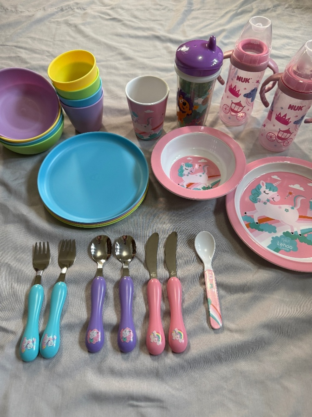 Assorted Kid's Dishes and Cups